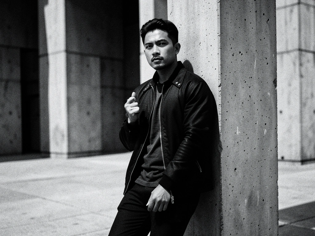 Modern man in urban environment